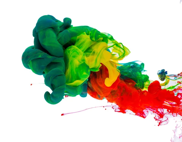 Colorful ink in water — Stock Photo, Image