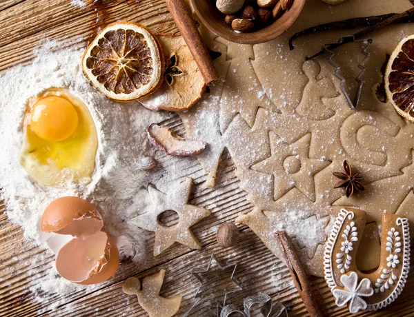 Tradição pães de gengibre de Natal — Fotografia de Stock