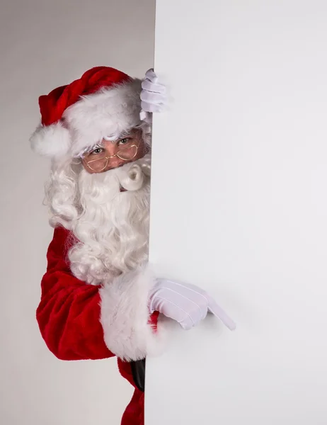 Foto von Weihnachtsmann mit Brille. — Stockfoto