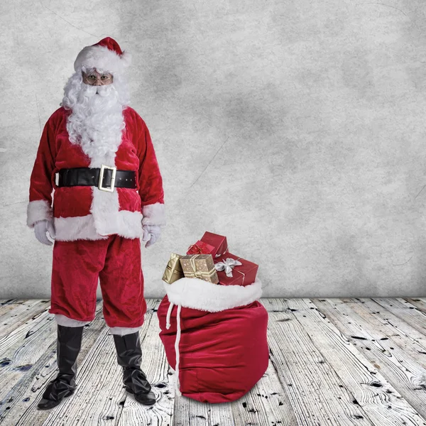 Foto di Babbo Natale con occhiali . — Foto Stock