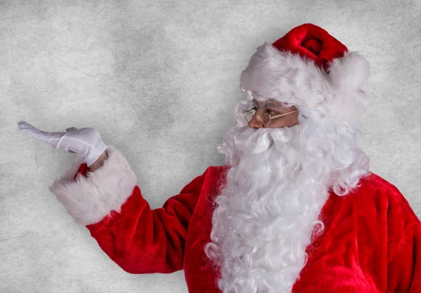 Photo of Santa Claus with eyeglasses. — Stock Photo, Image