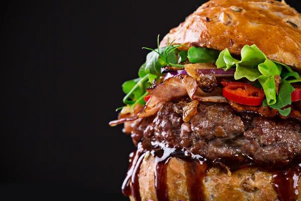 Lækker hamburger - Stock-foto