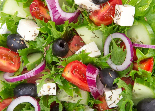 Färska välsmakande sallad — Stockfoto