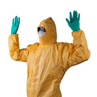 Koruyucu elbise, ebola kavramı olan bilim adamı.