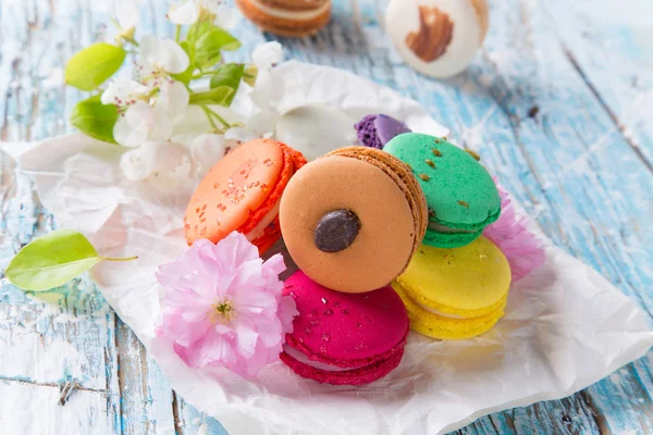 Traditional french macaroons — Stock Photo, Image