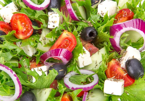 Färska välsmakande sallad — Stockfoto