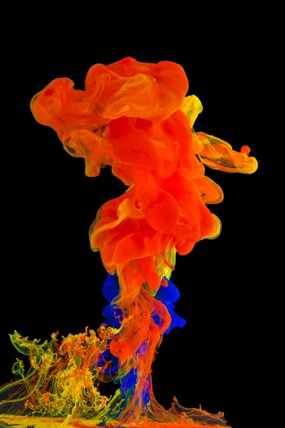 Colorful ink in water