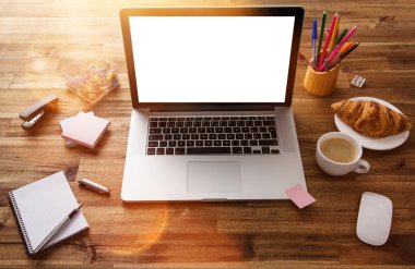 Ahşap Resepsiyon ile ofis işyeri.