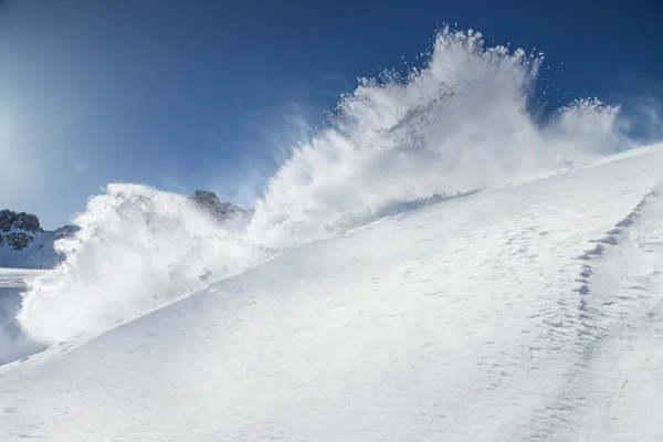 Explosão de neve — Fotografia de Stock