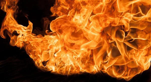 Beautiful stylish fire flames — Stock Photo, Image