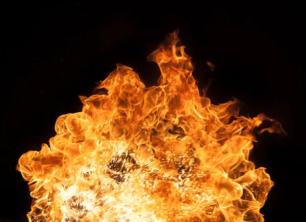 Hermosas llamas de fuego con estilo — Foto de Stock