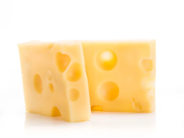 Bit ost på vit bakgrund — Stockfoto