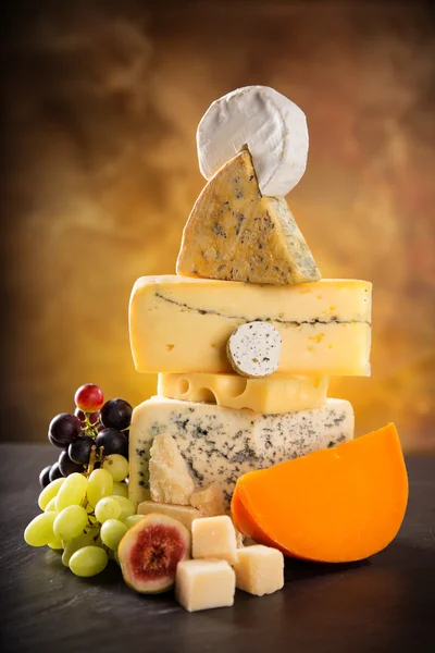 Various types of cheese — Stock Photo, Image