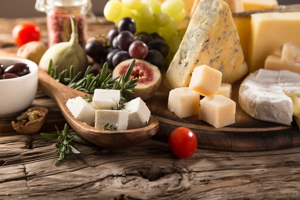 Various types of cheese — Stock Photo, Image