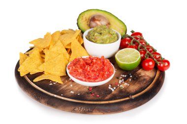 Guacamole ekmek ve avokado