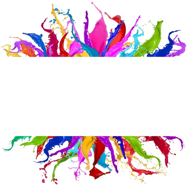 Gekleurde spatten in abstracte vorm — Stockfoto