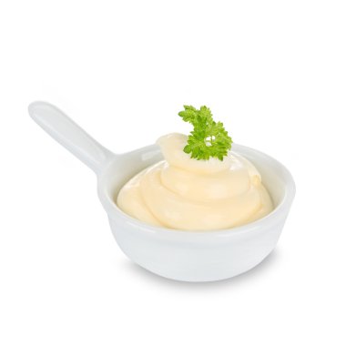 Mayonnaise in bowl clipart