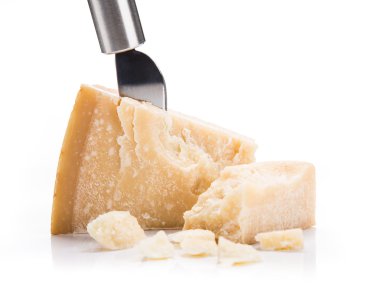 Kahvaltilari reggiano beyaz arka plan üzerinde