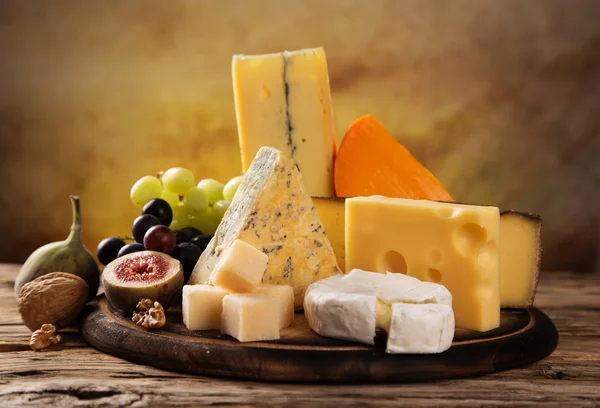 Various types of cheese — Stock Photo, Image