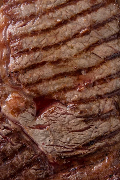 Hovězí Rumpsteak, makro snímek. — Stock fotografie