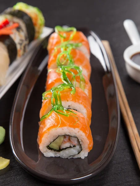 Set de sushi de marisco japonés — Foto de Stock