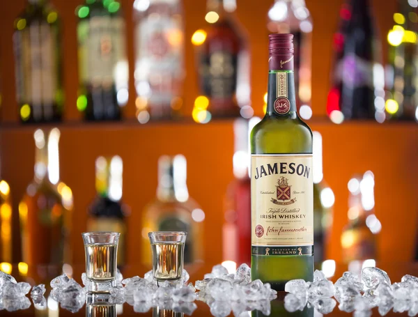 Jameson whiskey a bárpult — Stock Fotó
