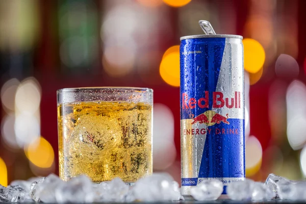 Can of Red Bull Energy Drink. — Stock Photo, Image