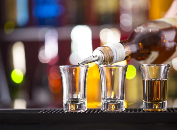 Snifters on bar desk — Stock Photo, Image