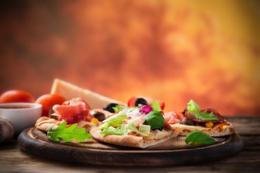 lezzetli İtalyan pizza