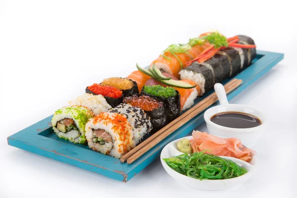 Japanese seafood sushi set — Stock Photo, Image