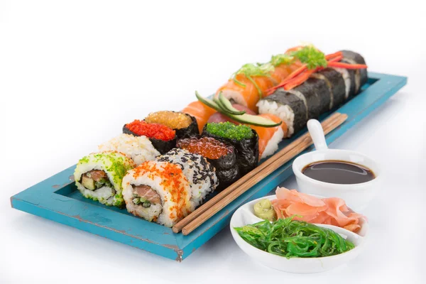 Japonské mořské sushi set — Stock fotografie