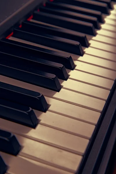 Teclados de piano — Fotografia de Stock