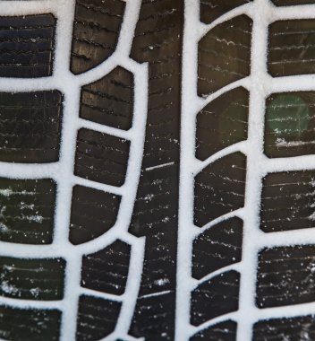 Kış lastiği Araba, yakın çekim.