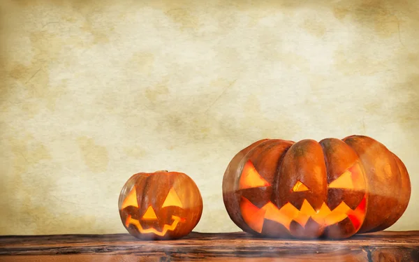 Scarry halloween pumpkin background — Stock Photo, Image