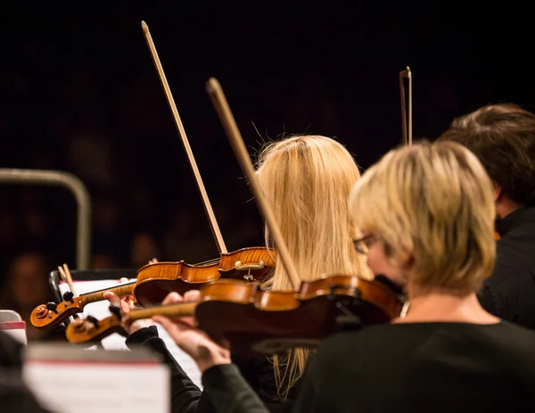 Symfonický orchestr provedení. — Stock fotografie