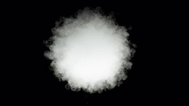 Atmosferdeki Atmosferik Dumanın Süper Yavaş Çekimi, 1600 metrede Soyut Arkaplan.