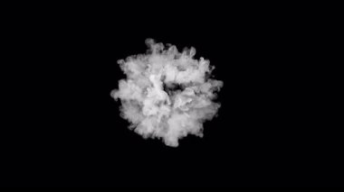 Atmosferdeki Atmosferik Dumanın Süper Yavaş Çekimi, 1600 metrede Soyut Arkaplan.