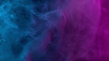 Atmosferik Dumanın Süper Yavaş Çekimi Soyut Renk Arkaplanı 1000fps.