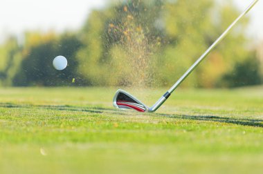 Club golf topuyla Close-Up