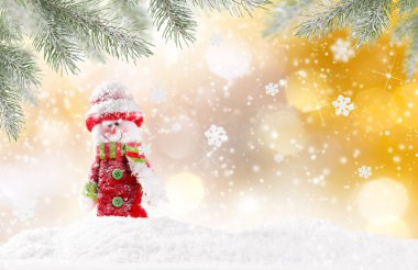 Kardan adamla Noel arkaplanı