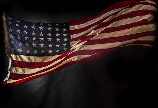 Fechar a bandeira americana — Fotografia de Stock