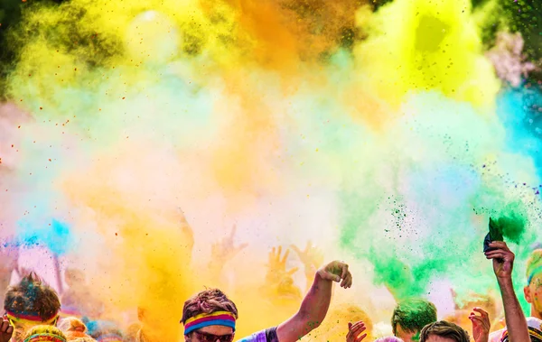 Close-up of color marathon. Royalty Free Stock Images