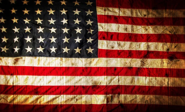 Closeup of American flag — Stock fotografie