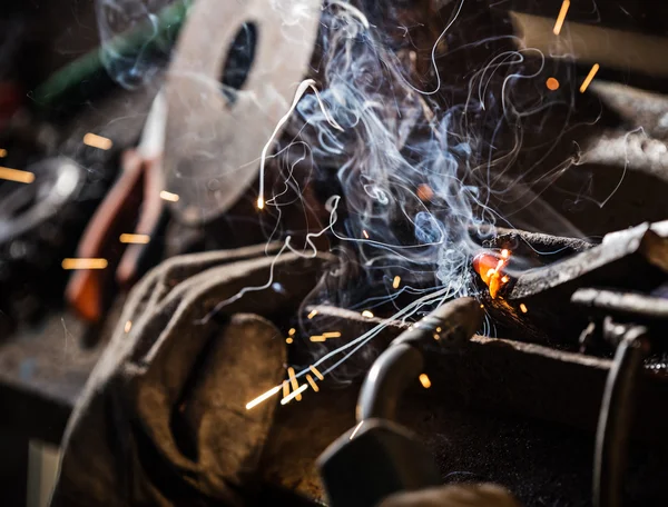 Lavori di saldatura . — Foto Stock