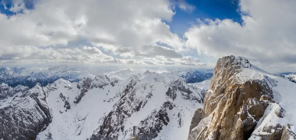 Panorama view of Dolomites mountains — Stock Photo, Image