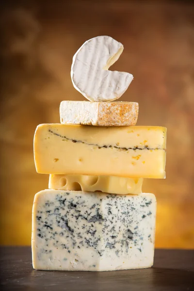 Various types of cheese — Stock Photo, Image