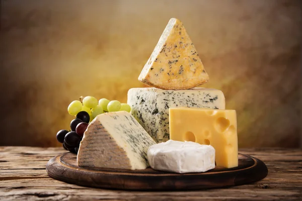 Various types of cheese — Stock Photo, Image