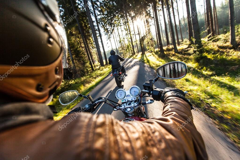 Close up of a high power motorcycle, classic vintage style.