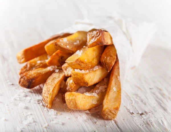 Close-up huisgemaakte frieten — Stockfoto