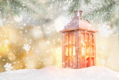 Kardan adamla Noel arkaplanı